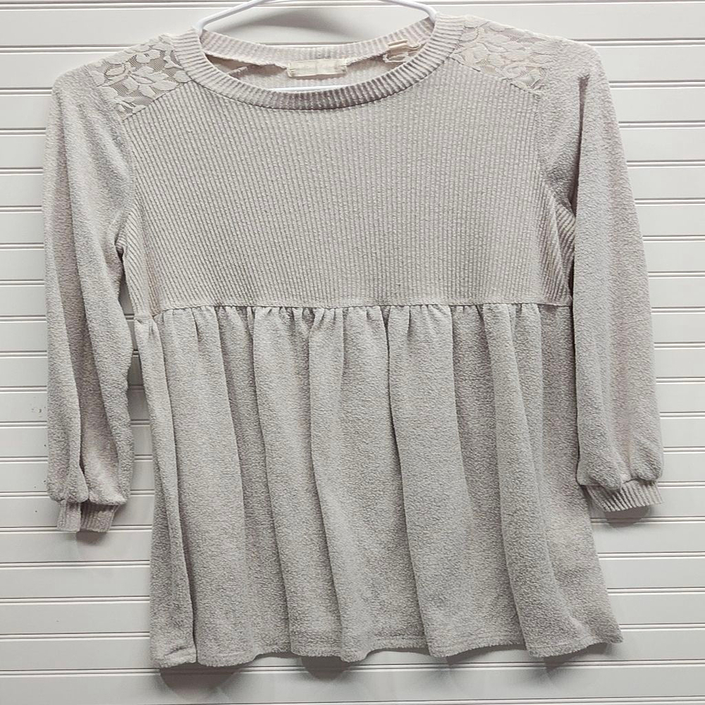 Women's Altar'd State Beige Long Sleeve Dress S B2